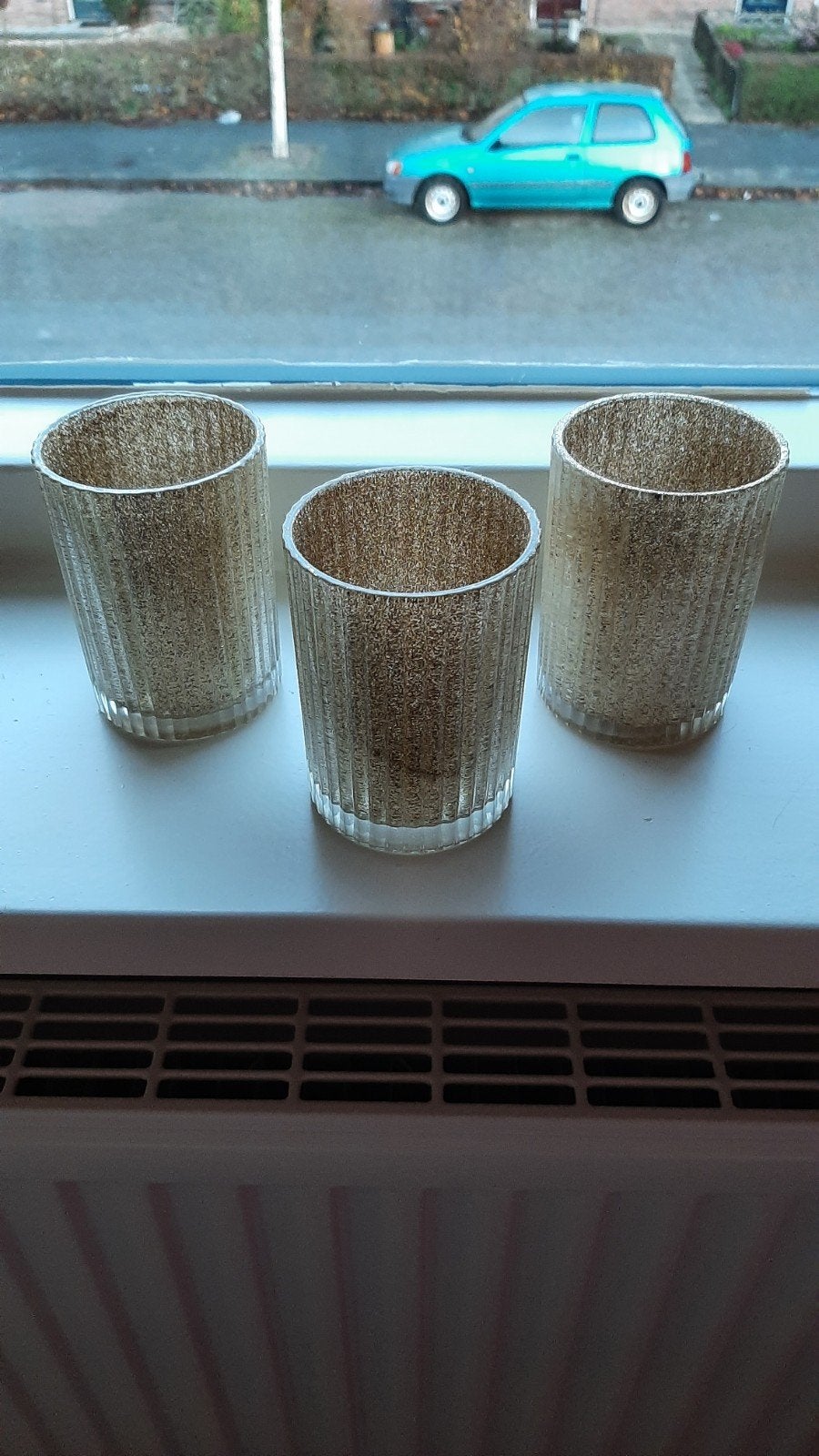 Waxinelichtjes 3x., Ophalen of Verzenden