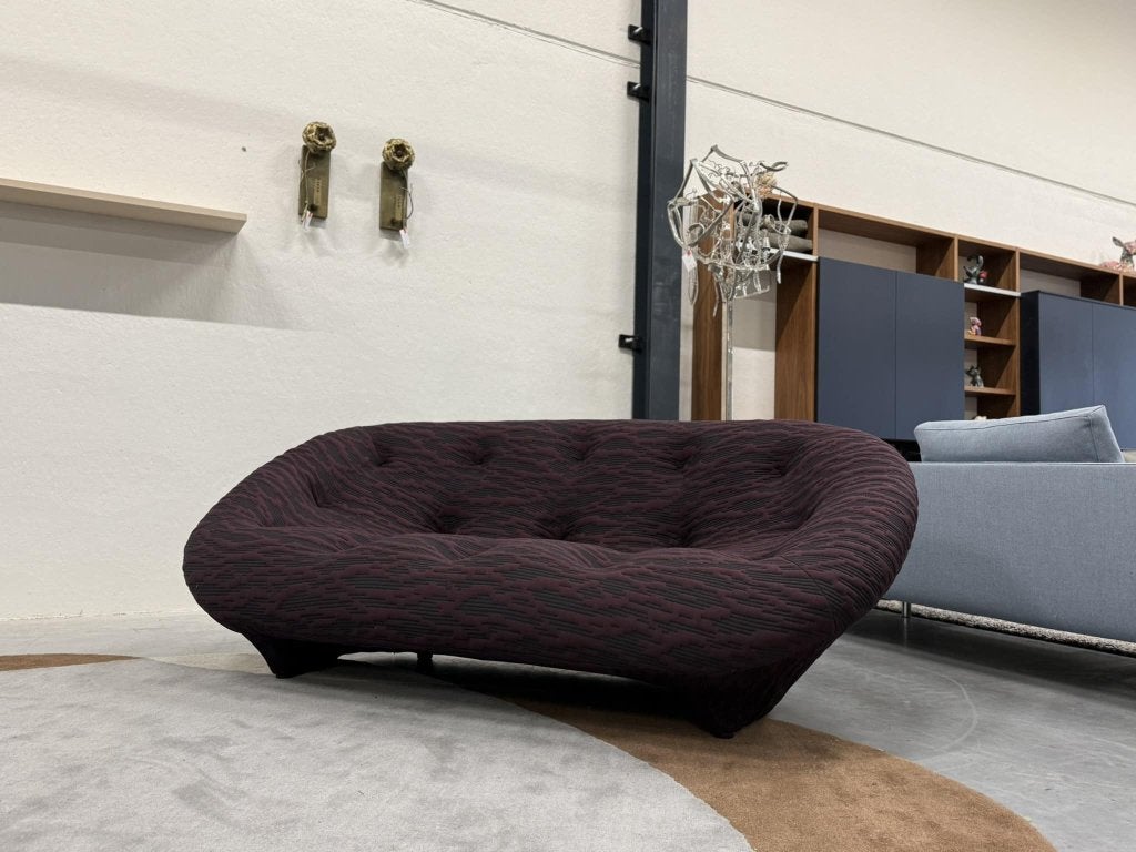 Nieuw Ligne Roset Ploum Bank Sea Aubergine design 204, 100 tot 125 cm, Ophalen of Verzenden, Rechte bank, Ligne roset