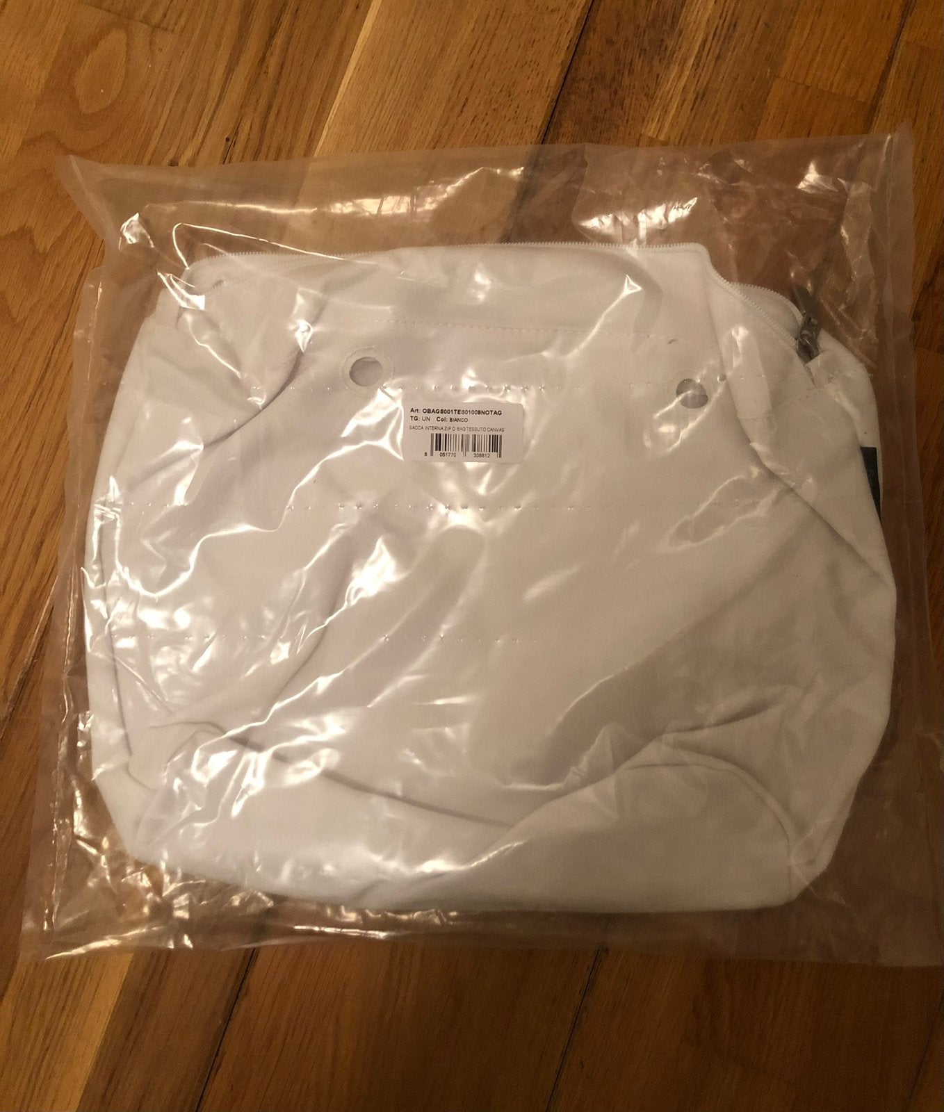 Witte (bianco) canvas binnentas voor de o-bag classic, Ophalen of Verzenden, Nieuw, Wit