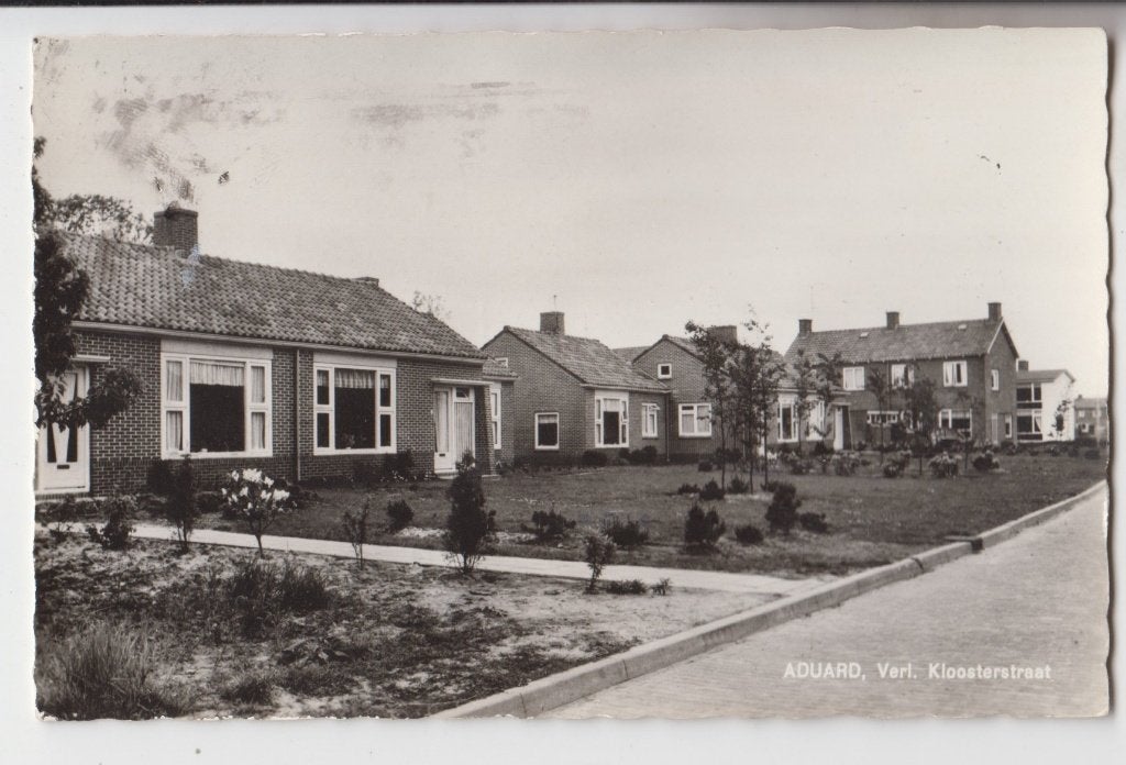 227 Aduard Verl Kloosterstraat Verzonden Kaart B87, Verzenden, 1940 tot 1960, Gelopen, Groningen