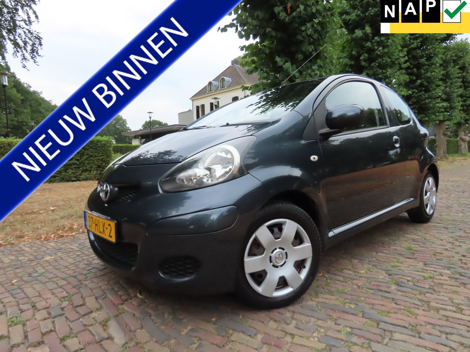 Toyota Aygo 1.0-12V Comfort Elec.Pakket Stuurbekrachtiging T, Voorwielaandrijving, Stof, Gebruikt, Zwart