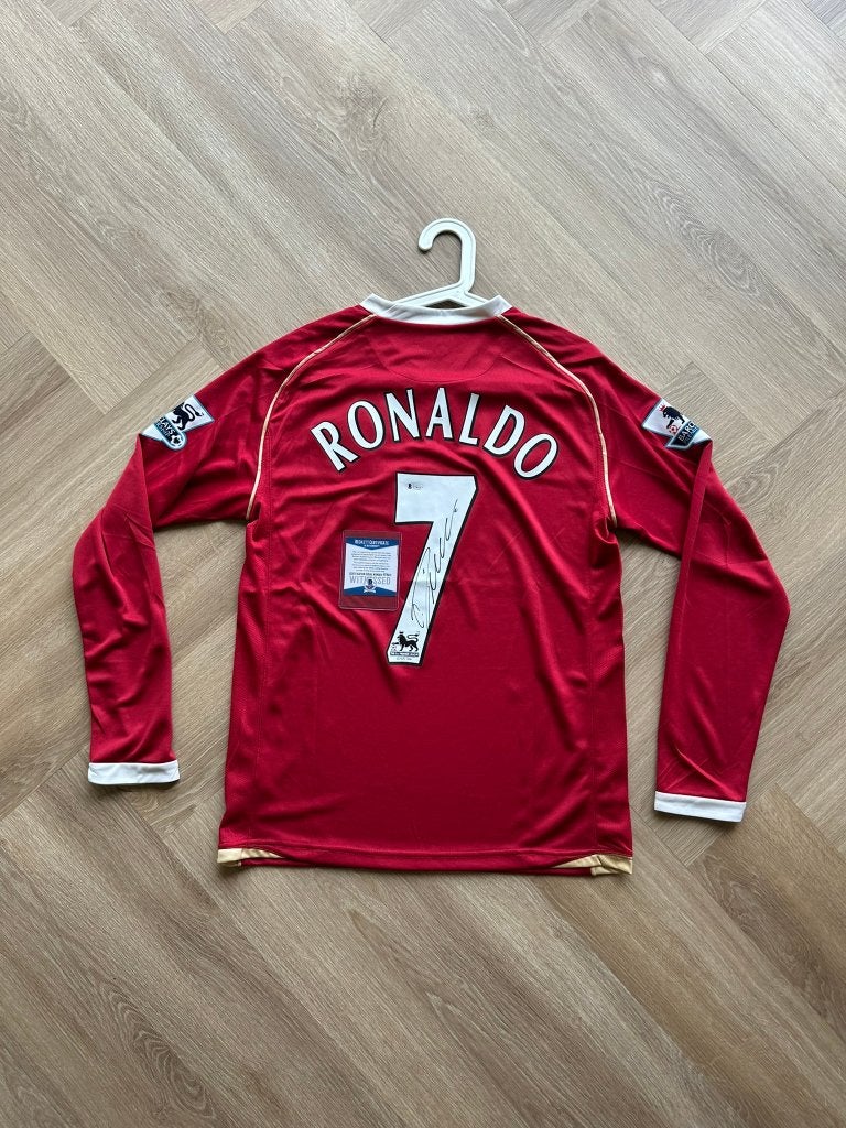 Hand gesigneerd shirt Cristiano Ronaldo, met COA (Beckett), Verzamelen, Buitenlandse clubs, Shirt, Info@nike.com, Nieuw