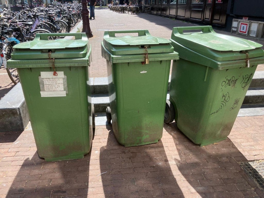Gratis afvalcontainer / kliko 240 liter – Amsterdam centrum, 40 liter of meer, Ophalen, Kunststof