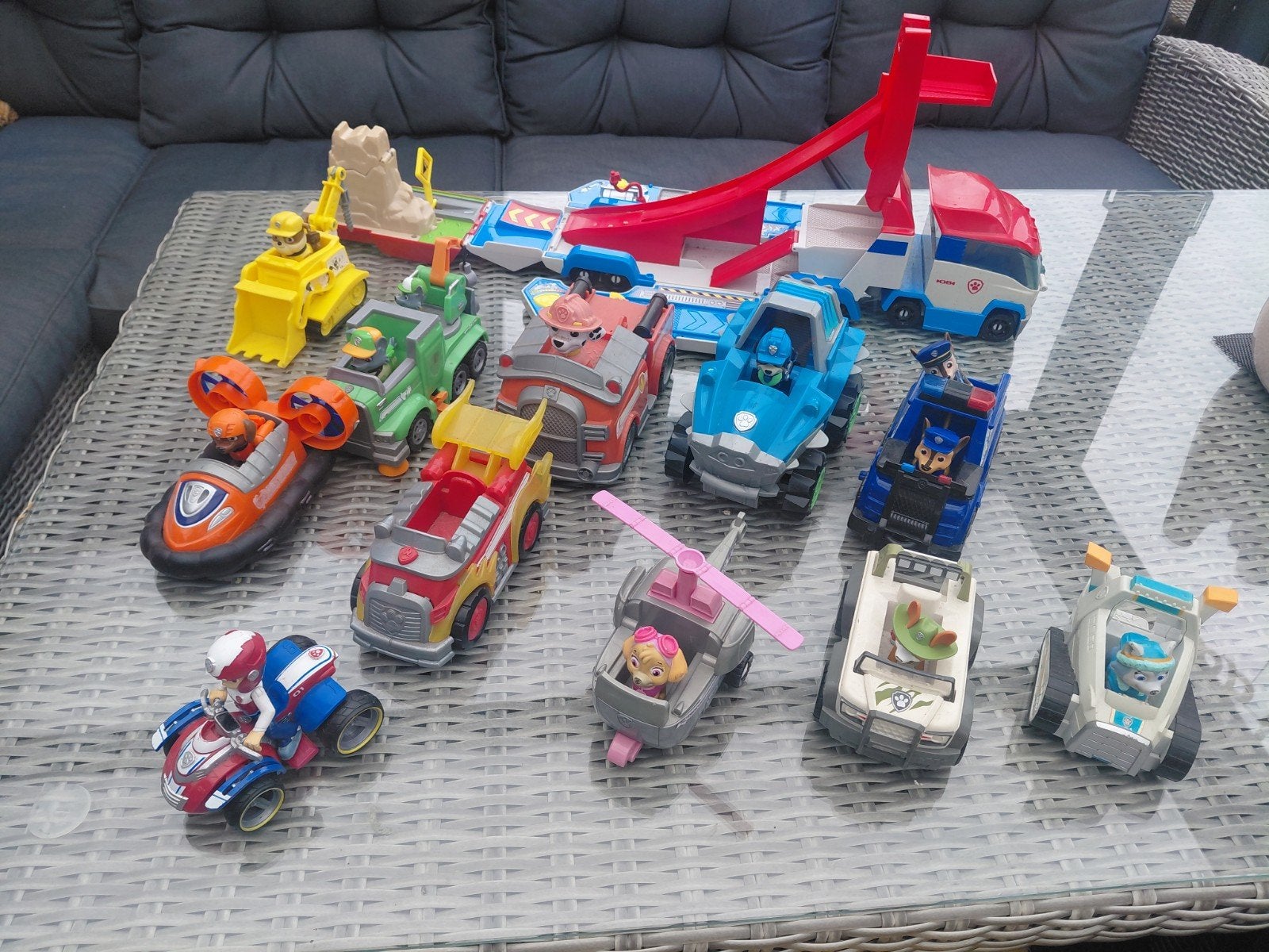 Grote verzameling Paw Patrol speelgoed met voertuigen, Kinderen en Baby's, Speelgoed | Overig, Ophalen of Verzenden