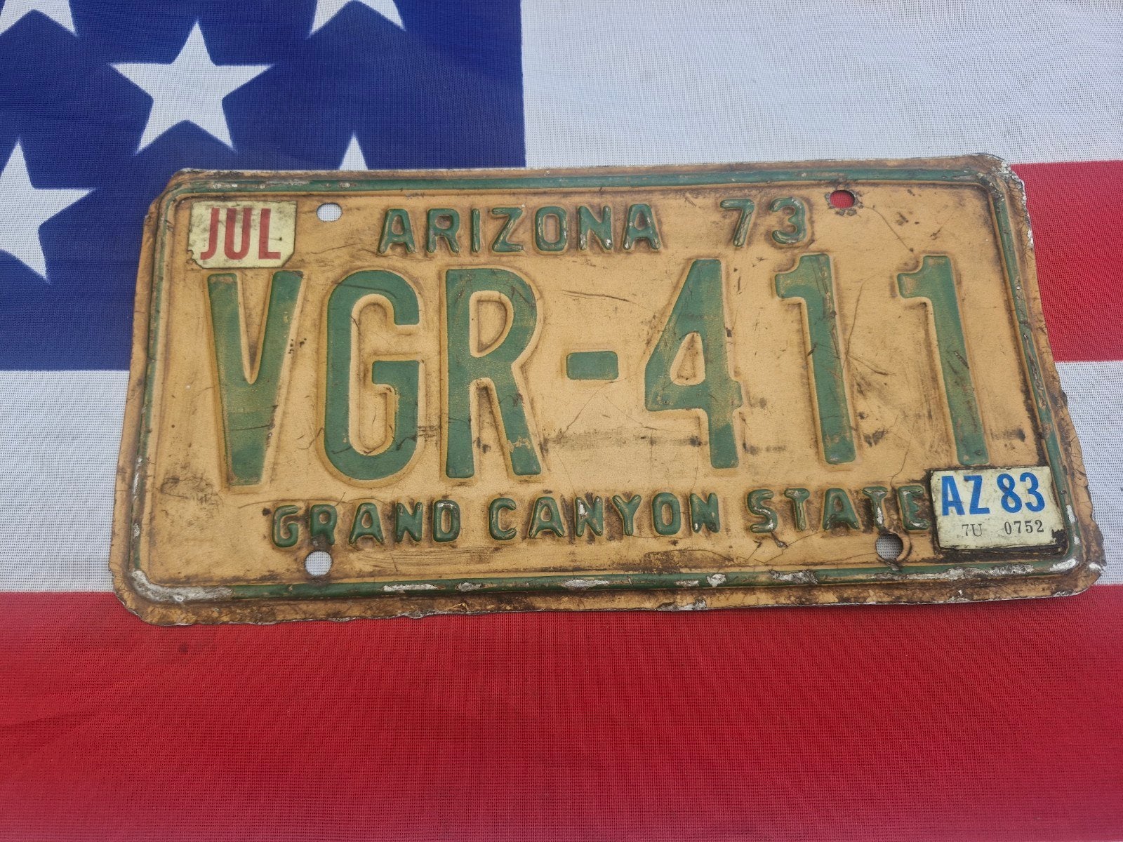 Kentekenplaat Arizona Grand Canyon USA Nummerplaat License, Verzenden, Gebruikt, Auto's