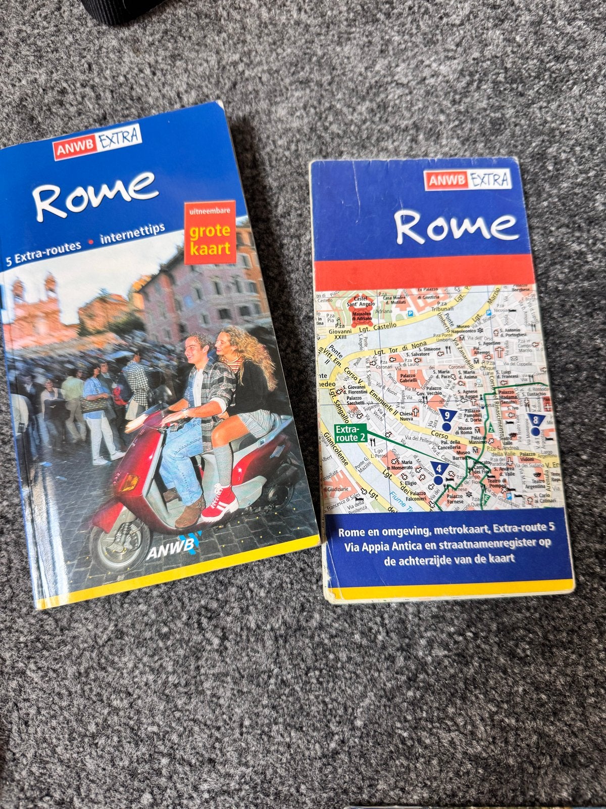 ANWB Extra Rome reisgids met kaart, Gelezen, Europa, Ophalen of Verzenden, Reisgids of -boek