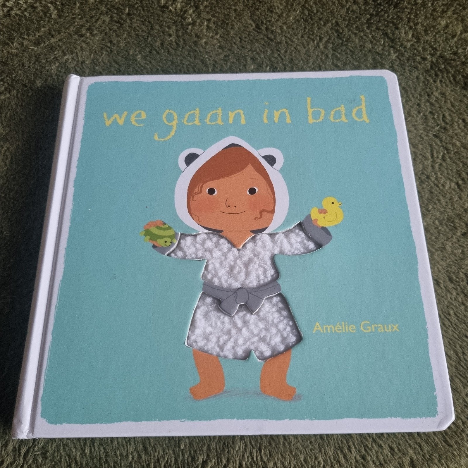 We gaan in bad - Voelboekje voor baby's en peuters, Ophalen of Verzenden, Zo goed als nieuw, Amélie Graux, Uitklap-, Voel- of Ontdekboek