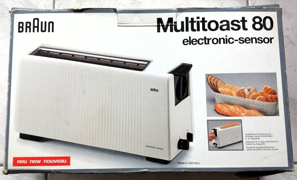 €5 - Vintage Braun Multitoast 80 broodrooster, Witgoed en Apparatuur, Ophalen, Gebruikt
