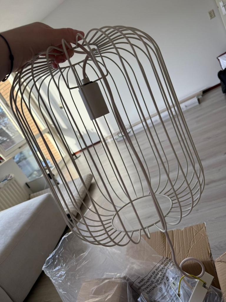 JADE hanglamp - Nieuw in doos - Lichtgrijs metaal, Ophalen, Modern, Industrieel, Nieuw, Metaal
