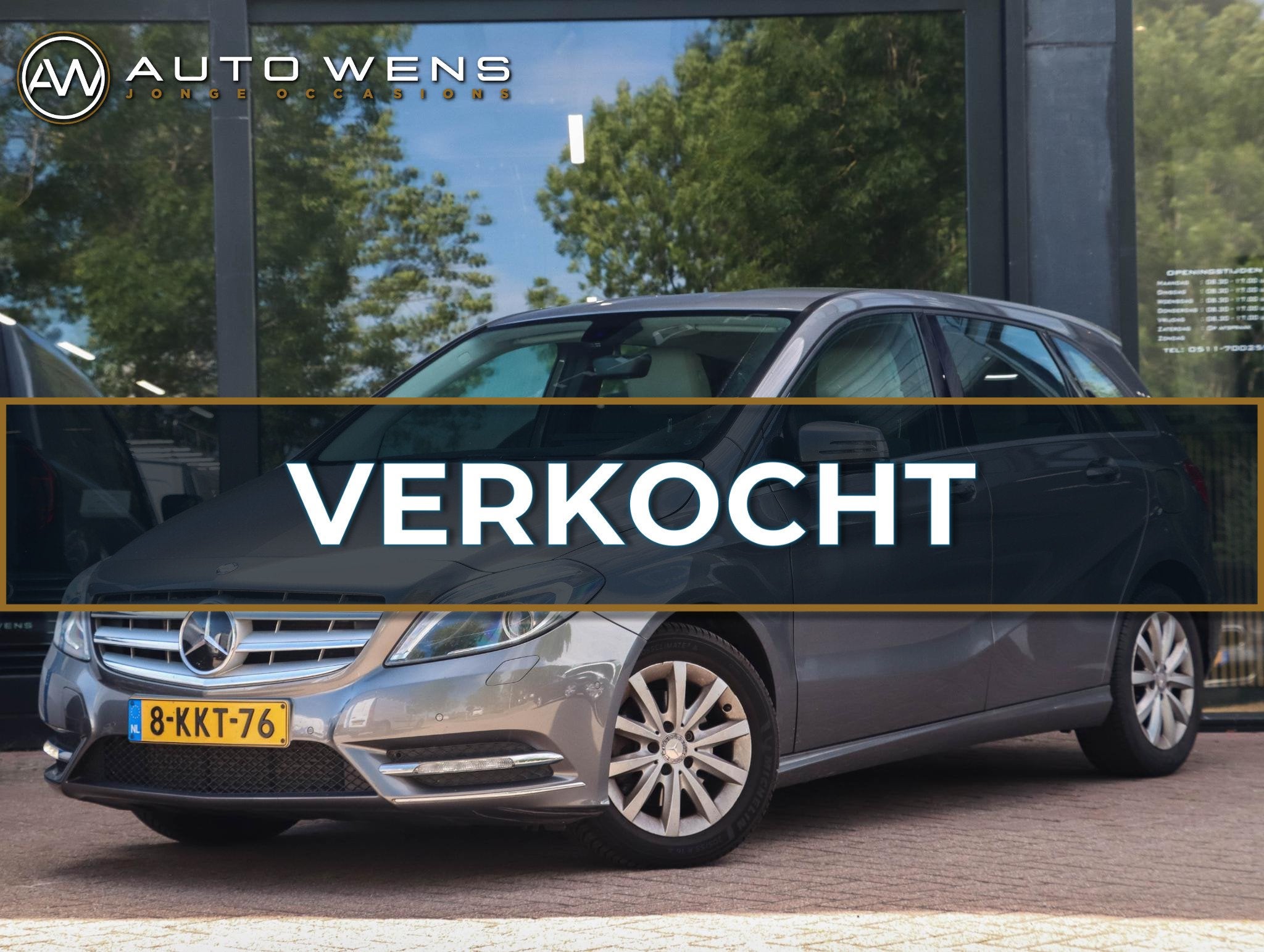 Mercedes-Benz B-klasse 200 Automaat Clima Navi Carplay slech, 1325 kg, Gebruikt, Euro 6, Zilver of Grijs