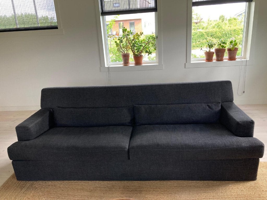 Meridiani James Slim 235 bank, Ophalen, 75 tot 100 cm, Zo goed als nieuw, Rechte bank