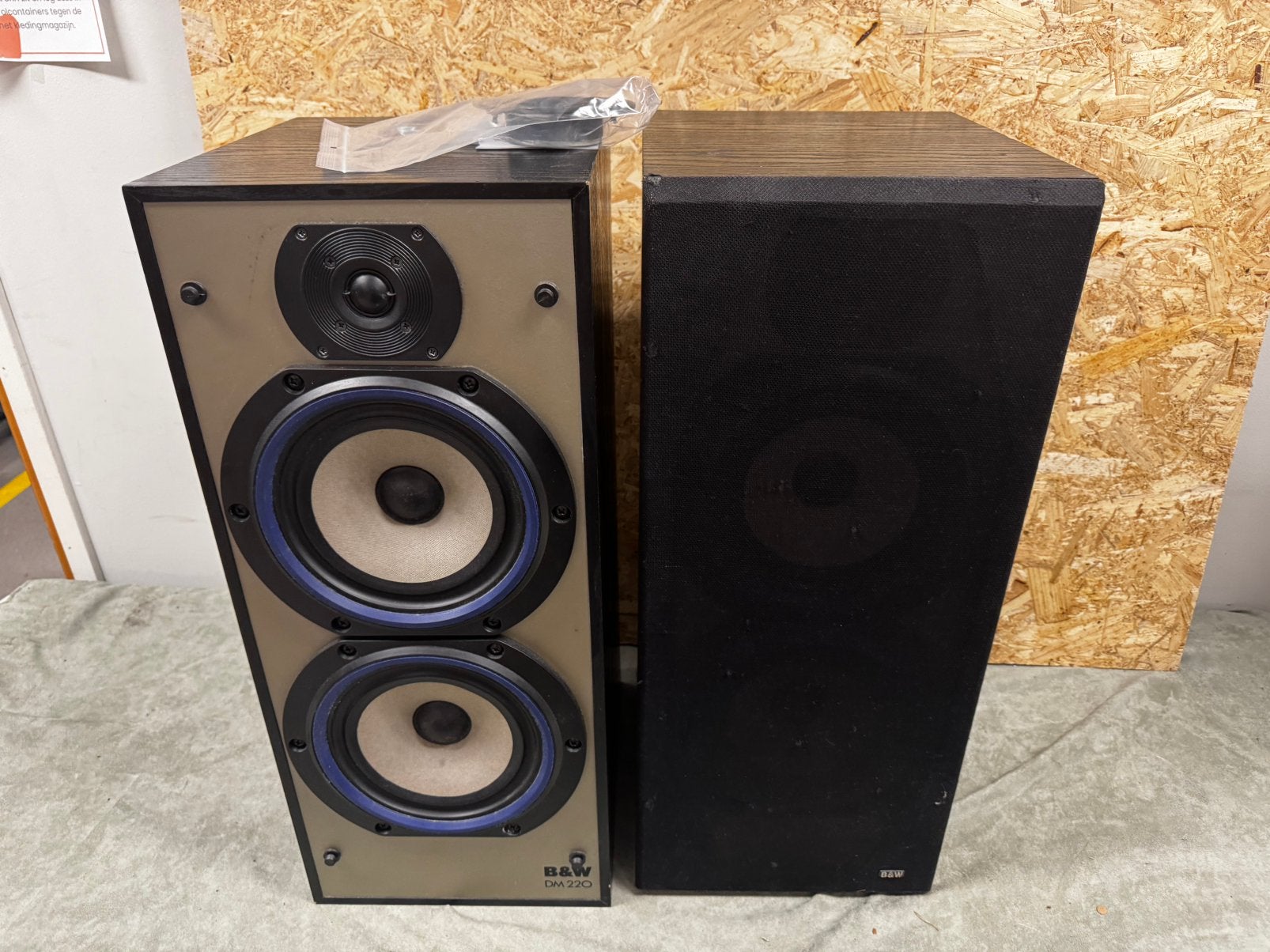 B&W DM220 Luidsprekers + Extra Reserve Tweeter (TP26) -ReK4, Audio, Tv en Foto, Luidsprekers, Gebruikt, X, Minder dan 60 watt