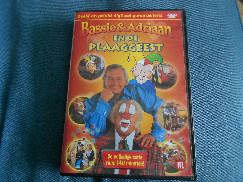 DVD Bassie & Adriaan en de plaaggeest, Ophalen, Gebruikt, Alle leeftijden, Overige genres