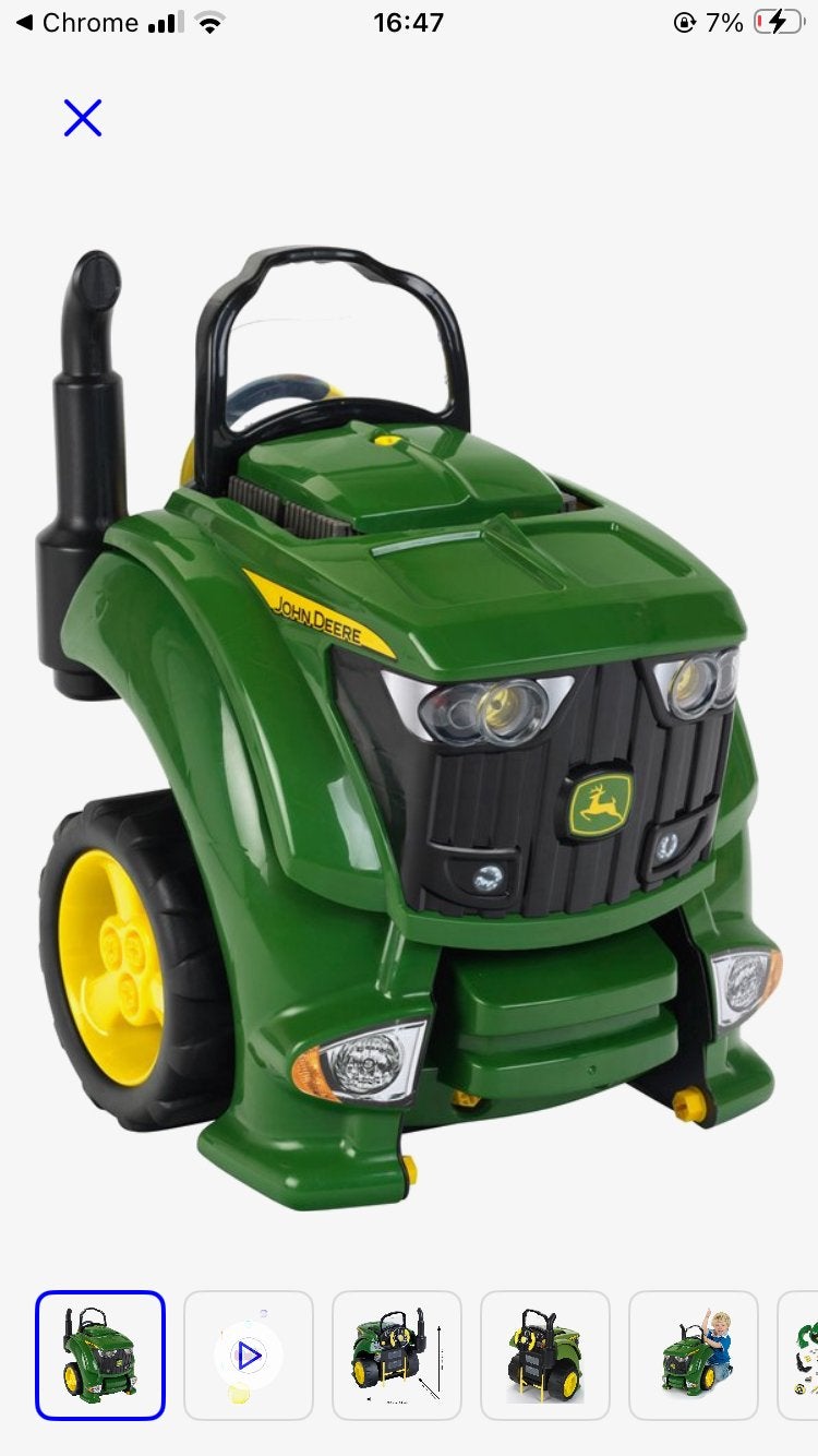 Klein Toys John Deere speelgoedtractor 56 delig, Ophalen, Gebruikt