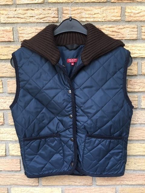 bodywarmer Jo & Co Sports donkerblauw - bruin NIEUW, Kleding | Dames, Josephine & Co, Nieuw, Maat 36 (S), Verzenden
