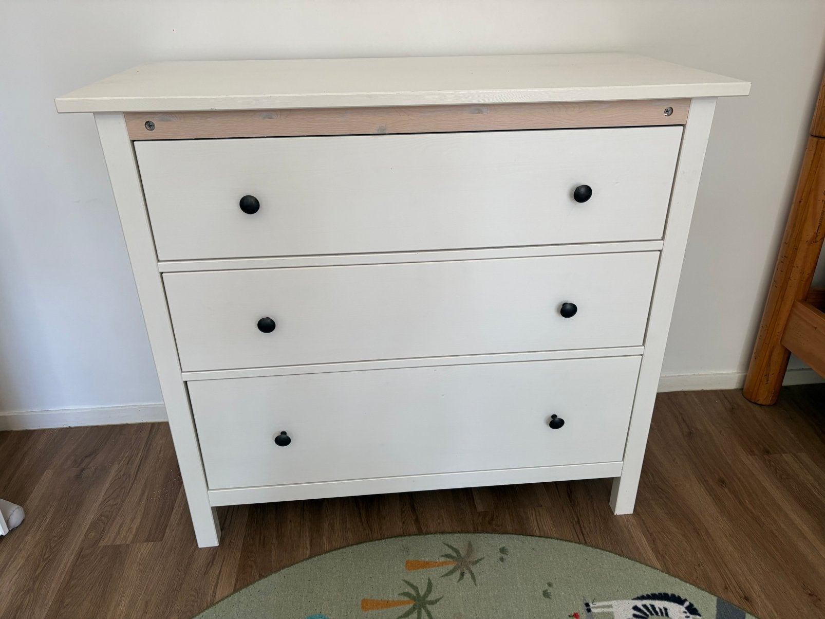 Witte ladekast, Ophalen, Gebruikt, 100 tot 150 cm, 3 of 4 laden