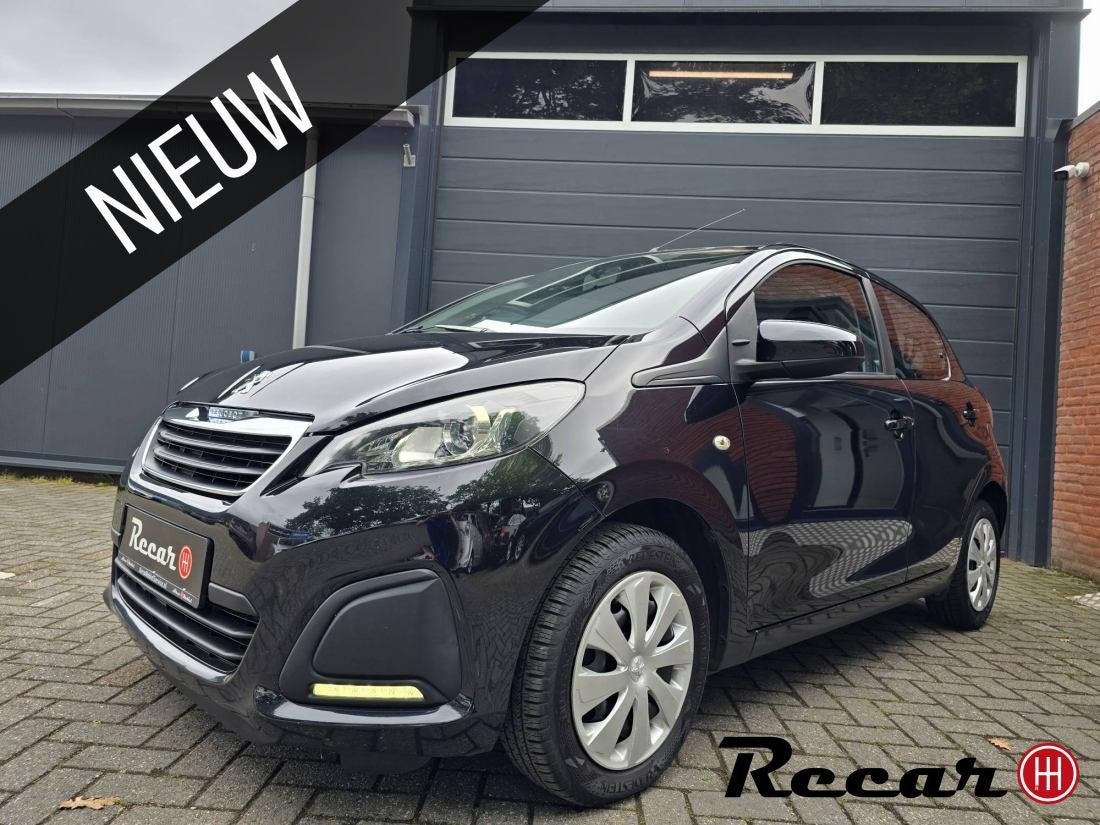 Peugeot 108 - 1.0 e-VTi Active TOP!/Airco/5Deurs/GoedOh., Euro 5, Gebruikt, Start-stop-systeem, Zwart