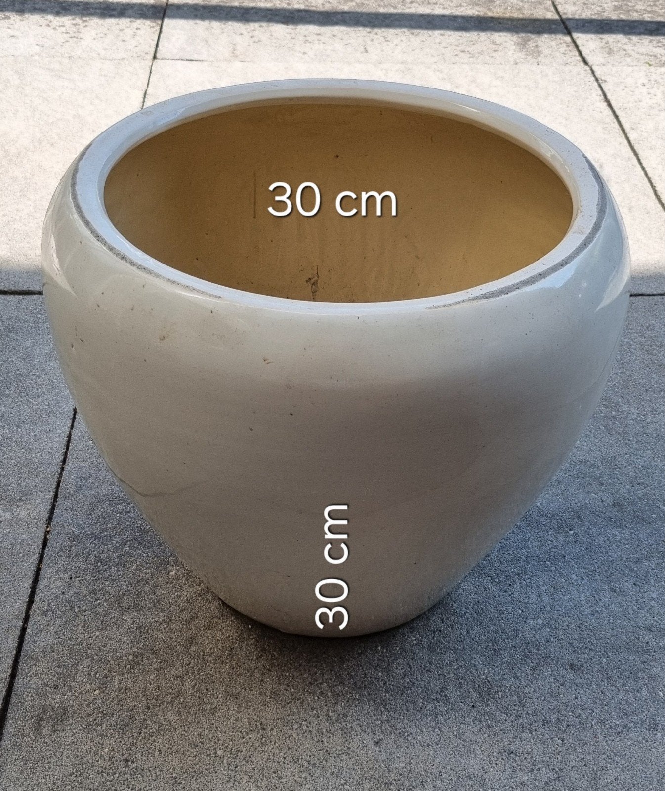 Plantenpot 30 cm hoog, Rond, Binnen, Zo goed als nieuw, Minder dan 40 cm