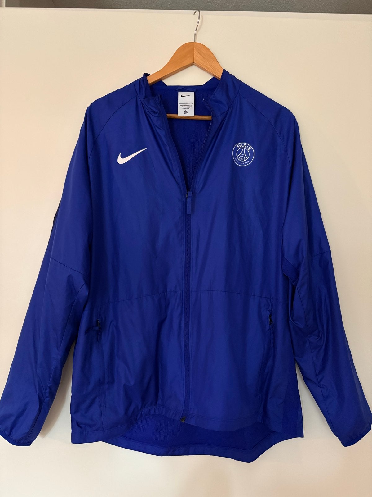 Nike PSG Trainingsjack - Blauw - Maat L, Maat 52/54 (L), Blauw, Ophalen of Verzenden, Zo goed als nieuw
