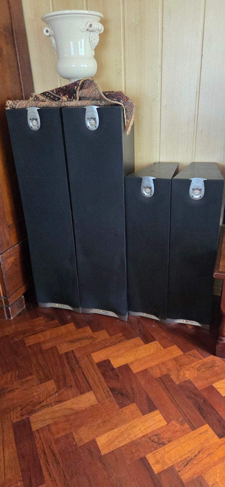 5 st. infiniti boxen en denon receiver / versterker, Ophalen, Gebruikt, Denon
