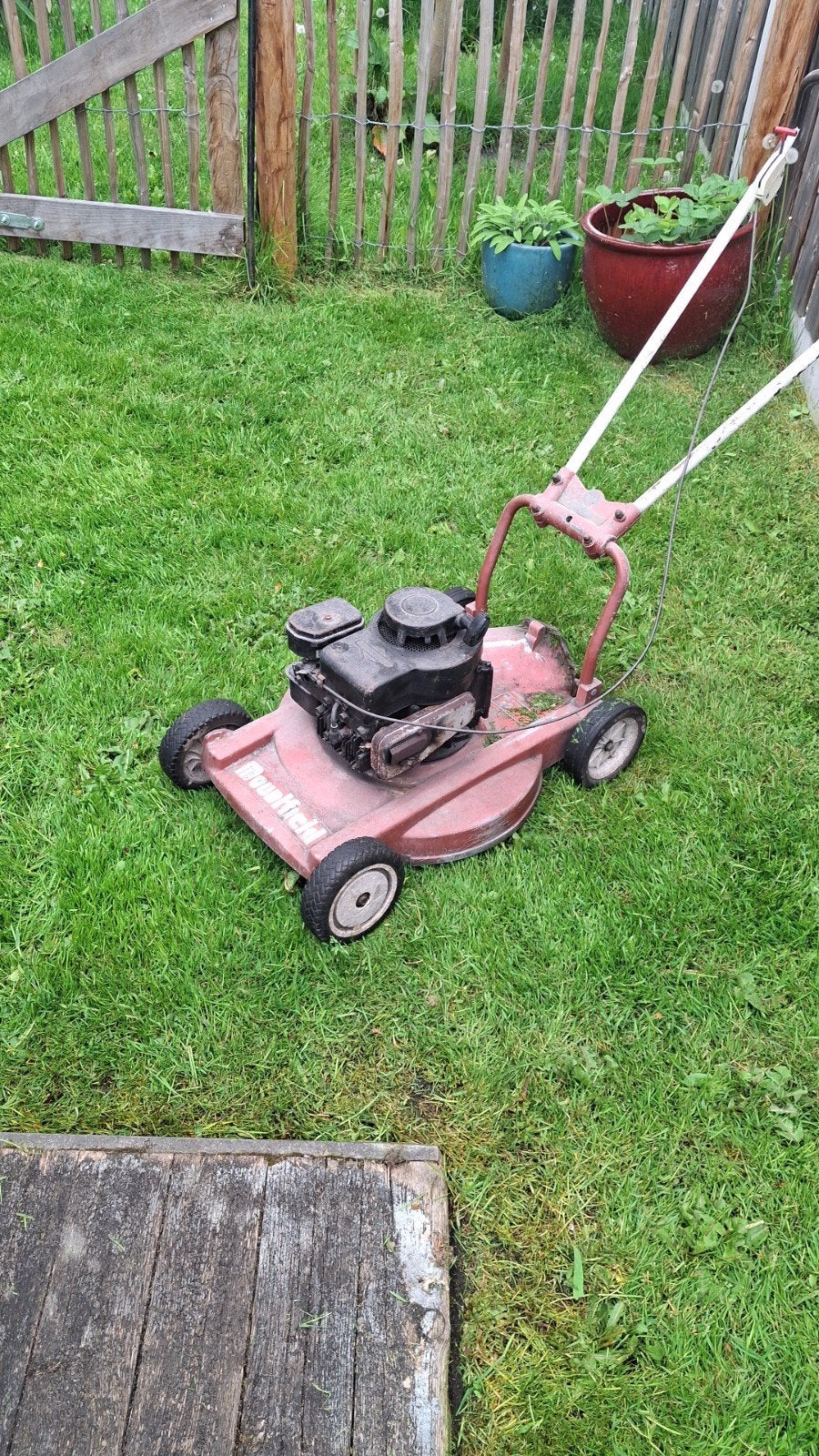 Grasmaaier briggs and stratton., Ophalen of Verzenden, Gebruikt