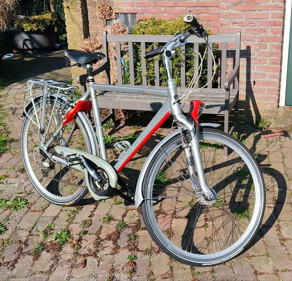 Nette Batavus herenfiets 27 versnellingen, Fietsen en Brommers, Ophalen, Gebruikt, Velgrem, Versnellingen