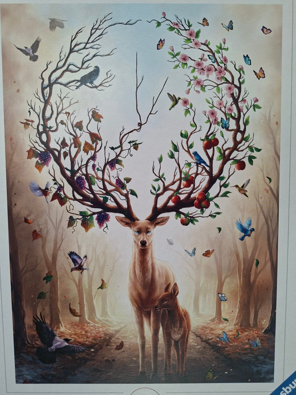 ravensburger puzzel Magical Deer, Ophalen of Verzenden, 500 t/m 1500 stukjes, Gebruikt, Legpuzzel
