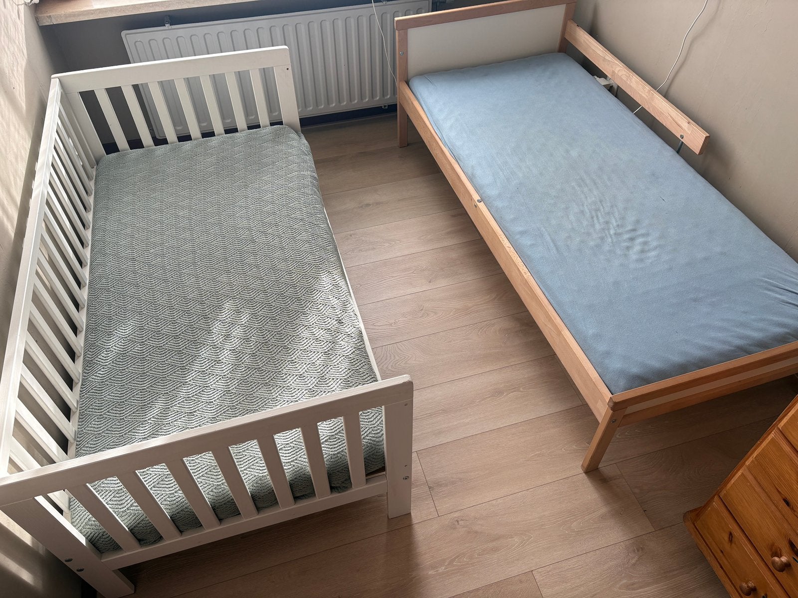 Ikea Sniglar en kinderbed, Kinderen en Baby's, Ophalen, 70 tot 85 cm, Zo goed als nieuw, Matras