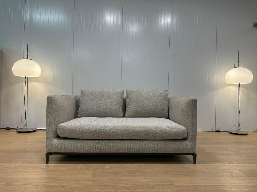 NIEUW Minotti Andersen 2-Zits Bank + GARANTIE NP €11500, 100 tot 125 cm, Minotti, 150 tot 200 cm, Design Bank Bankstel Zetel 2-Zits Minotti