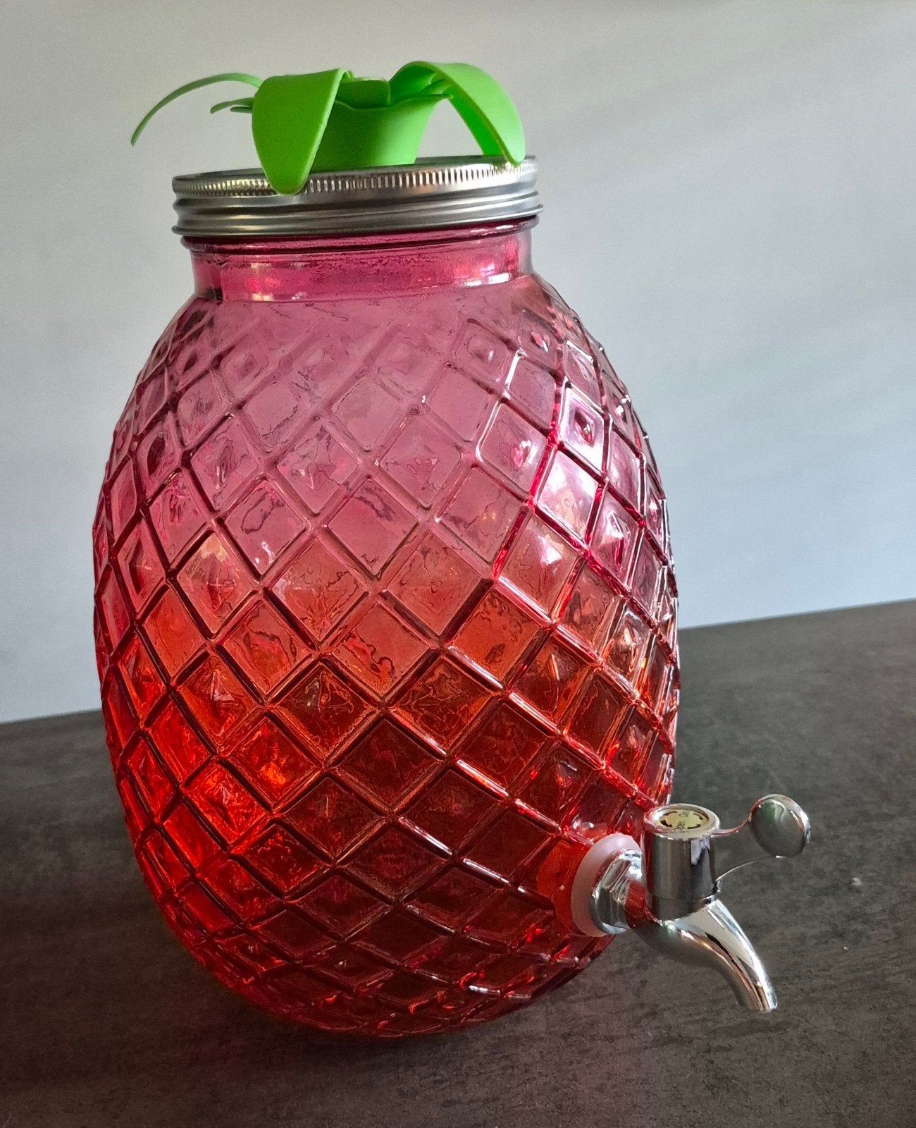Drankdispenser Glas Ananas - 4,7 Liter, Ophalen of Verzenden, Nieuw