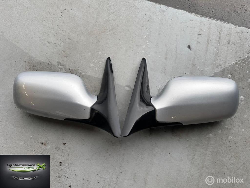 Saab 9-3 cabrio 1998-2003 Buitenspiegel set zilver 268, Gebruikt, Ophalen of Verzenden, Saab, Saab
