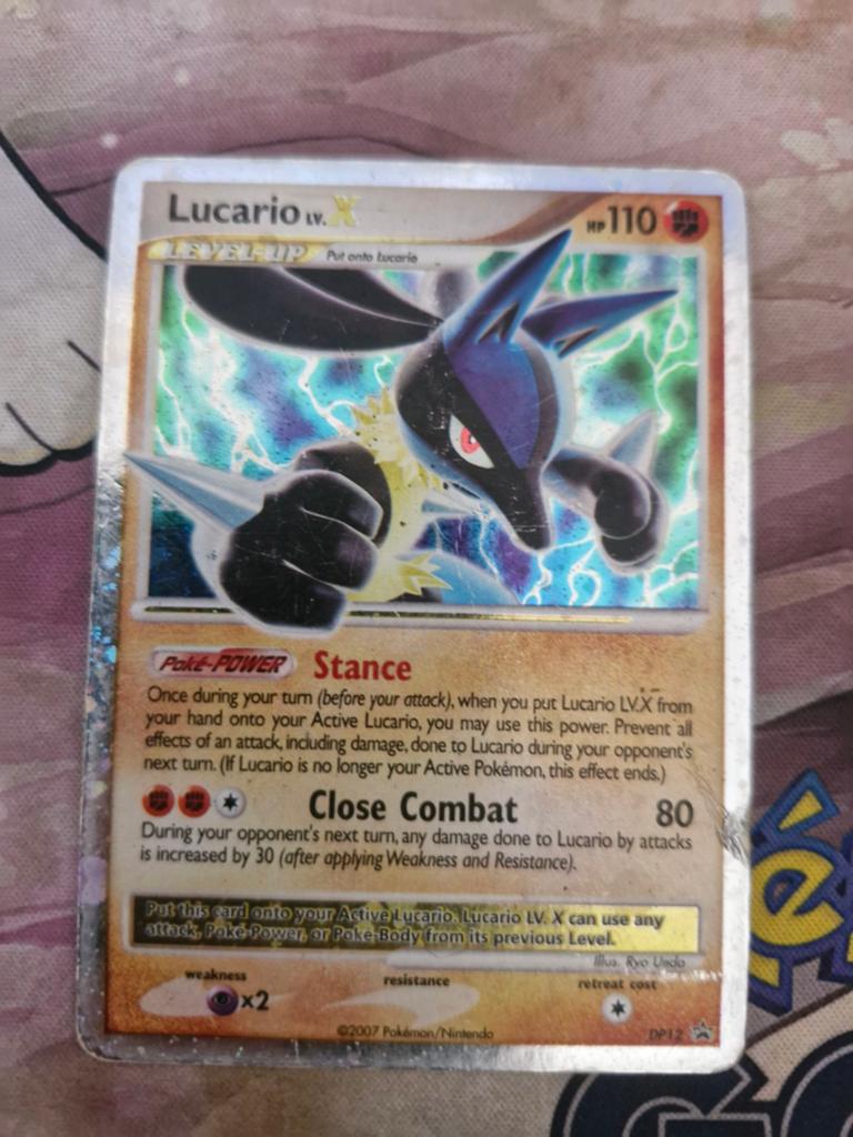Lucario lv x promo, Ophalen of Verzenden, Gebruikt, Losse kaart