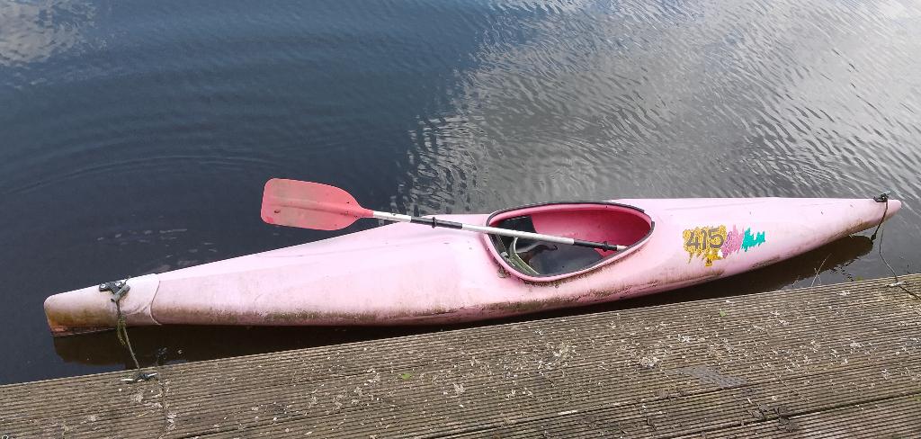 Mooie kano/kayak, Watersport en Boten, Kano's, Gebruikt, Eén persoon, Met peddels, Kajak