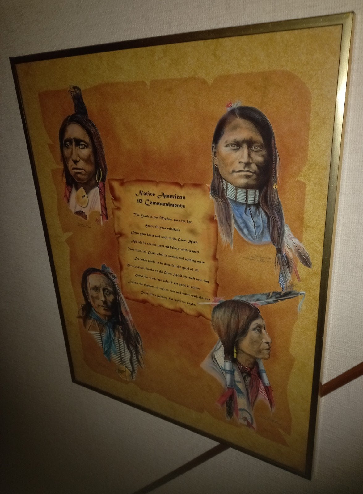 indianen poster, Ophalen