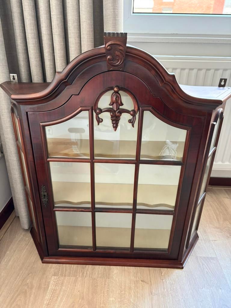Vitrinekast voor aan de muur, Huis en Inrichting, Kasten | Vitrinekasten, Ophalen, 50 tot 100 cm, Zo goed als nieuw, Minder dan 100 cm