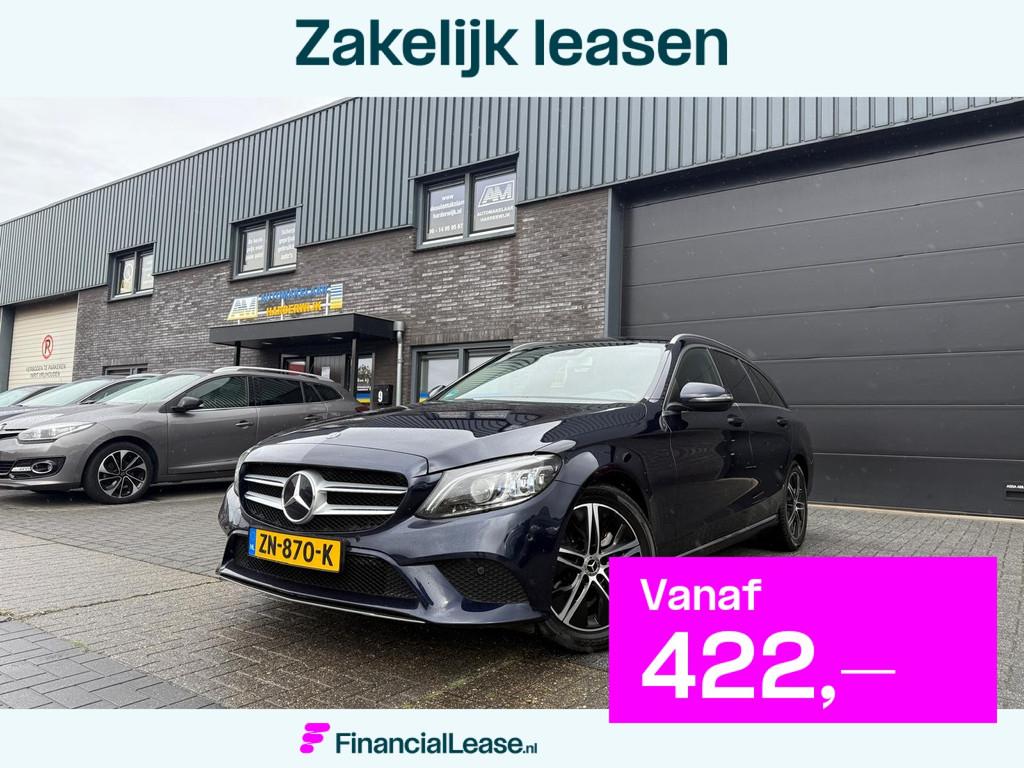Mercedes-Benz C-Klasse Estate 180 Business Solution Plus Upg, Automaat, Blauw, Leder en Stof, C-Klasse