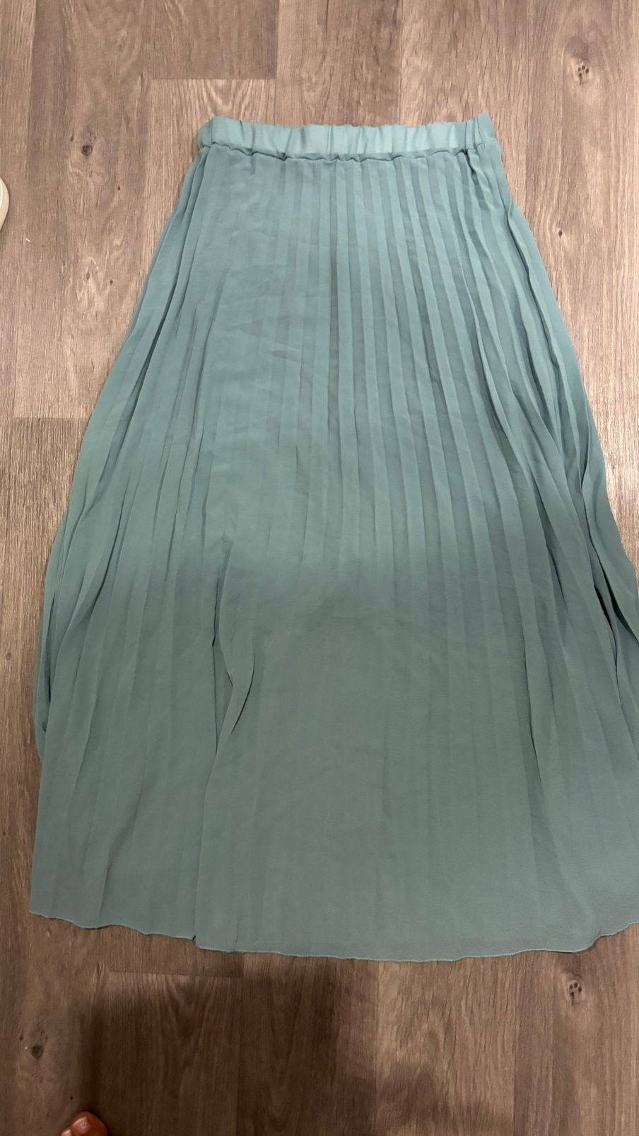 Mint groene lange plisse mesh rok, Kleding | Dames, Rokken, Ophalen of Verzenden, Zo goed als nieuw, Maat 36 (S), Onder de knie