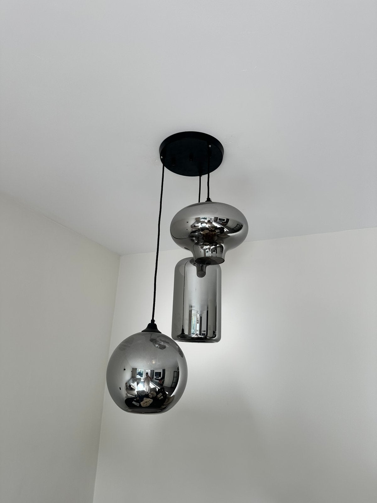 Lamp woonkamerlamp hanglamp, Ophalen, Zo goed als nieuw, Glas