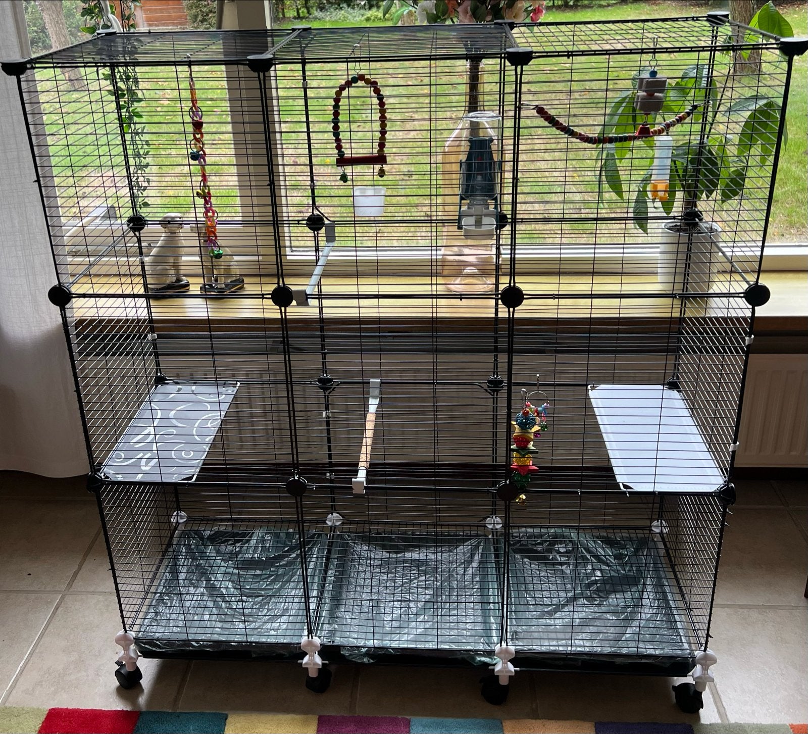 Vogelkooi voor in huis. 105x35x110cm, Ophalen, Nieuw, Metaal, Vogelkooi