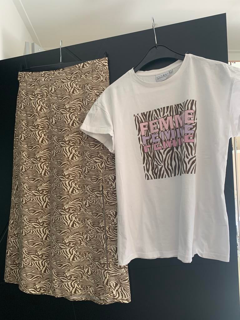 Rok en shirt van femme9 maar XS/S zgan, Ophalen of Verzenden, Zo goed als nieuw, Maat 34 (XS) of kleiner