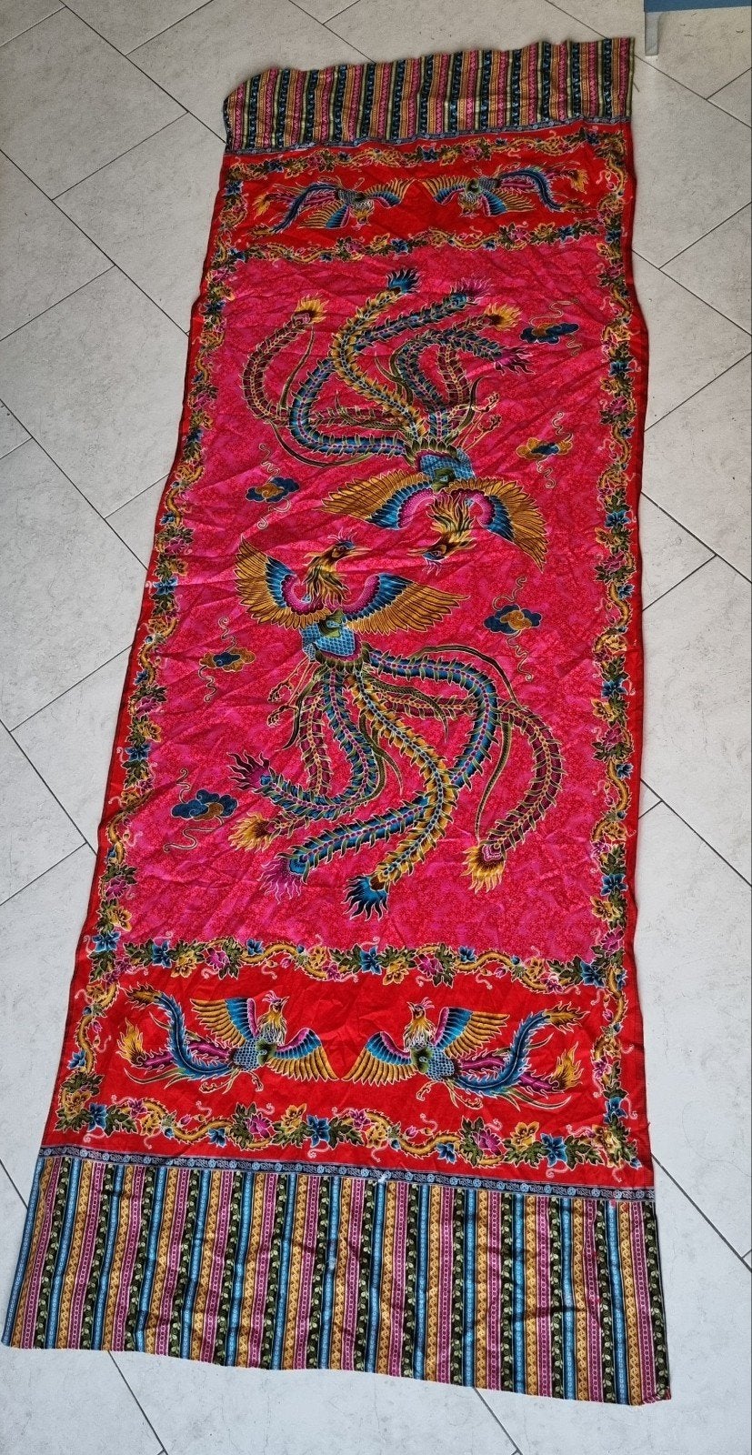 Prachtig Indonesisch Batik Doek met Feniks Design, Ophalen of Verzenden