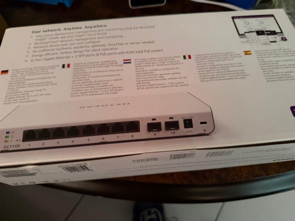 1x netgear poe insight managed  switch + 1x Netgear GC510PP, Computers en Software, Ophalen of Verzenden, Zo goed als nieuw