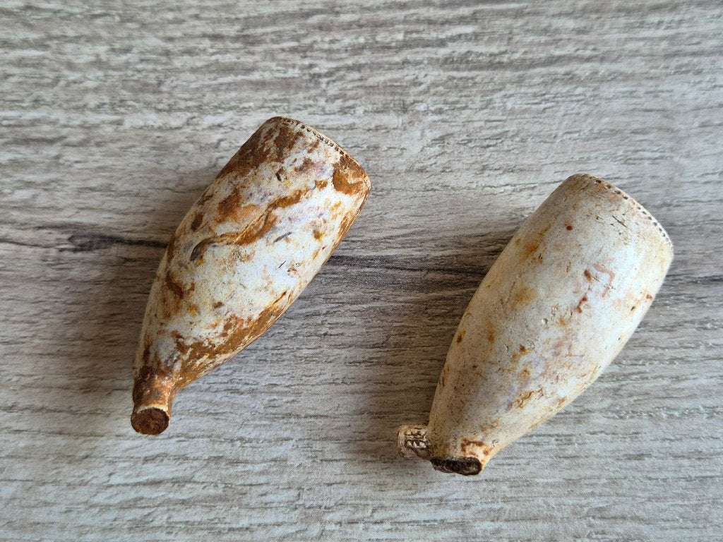 2 koppen van antieke Goudse kleipijpen (tabakspijpen), Ophalen of Verzenden, Gebruikt, (Water)pijp