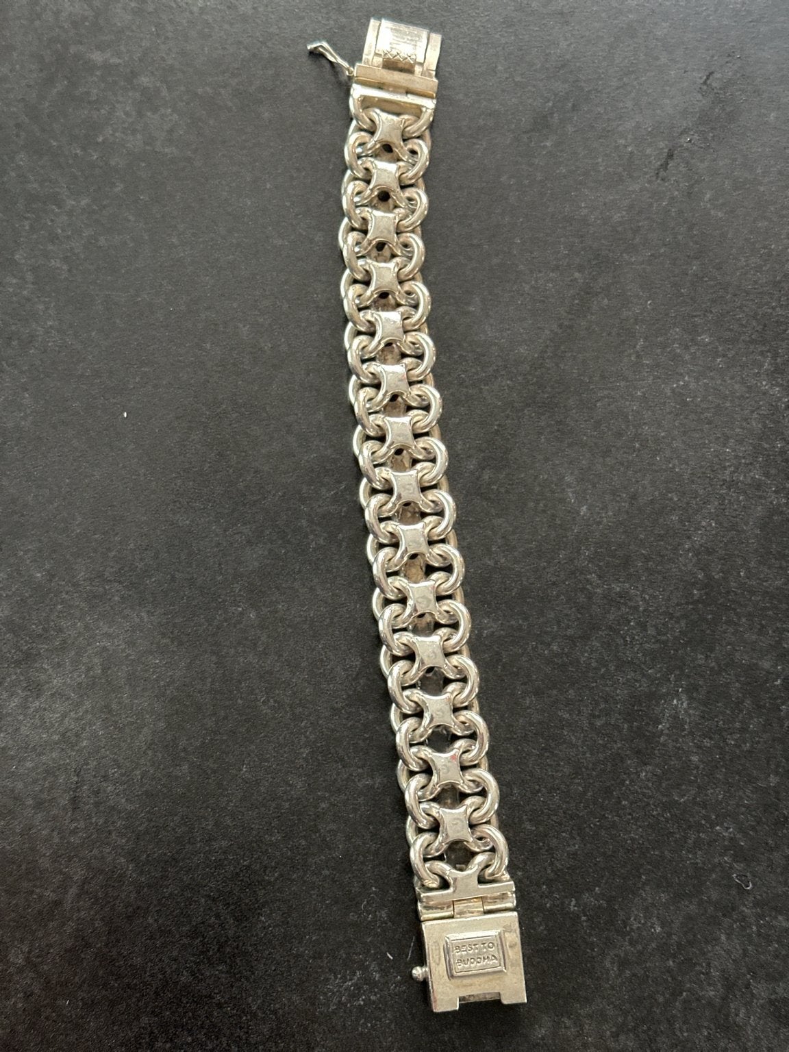 Zilveren Best to Buddha armband, Ophalen of Verzenden, Gebruikt, Zilver