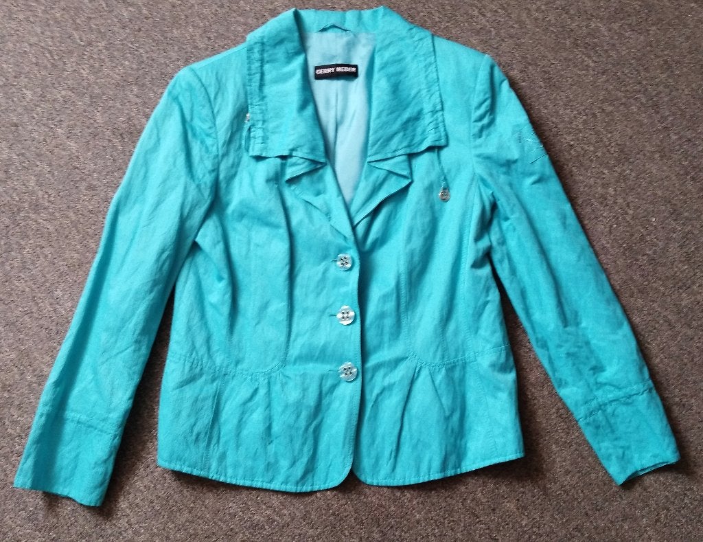 Linnen look jasje GERRY WEBER groen maat 42 NIEUW, Kleding | Dames, Jasjes, Kostuums en Pakken, Maat 42/44 (L), Nieuw, Ophalen of Verzenden