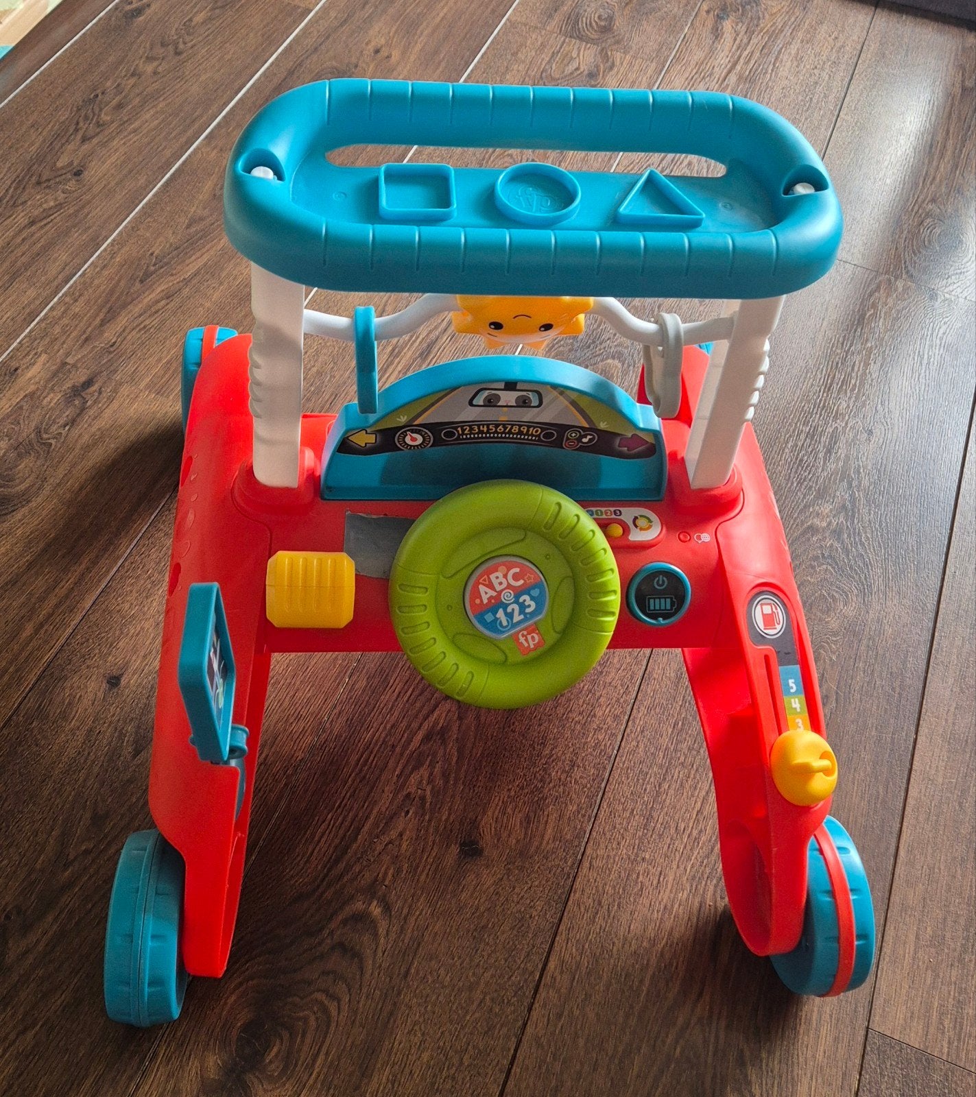 Fisher-Price - Tweezijdige loopwagen, Ophalen, Zo goed als nieuw, Overige typen, Met geluid