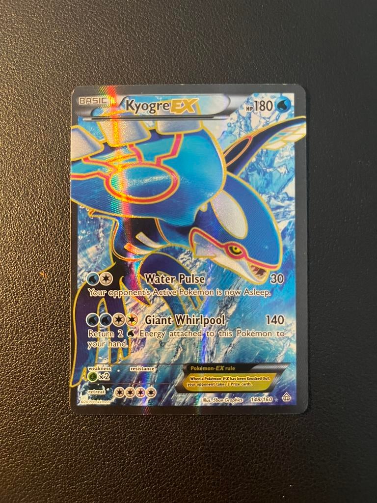 Kyogre EX 148/160 Primal Clash, Ophalen of Verzenden, Zo goed als nieuw