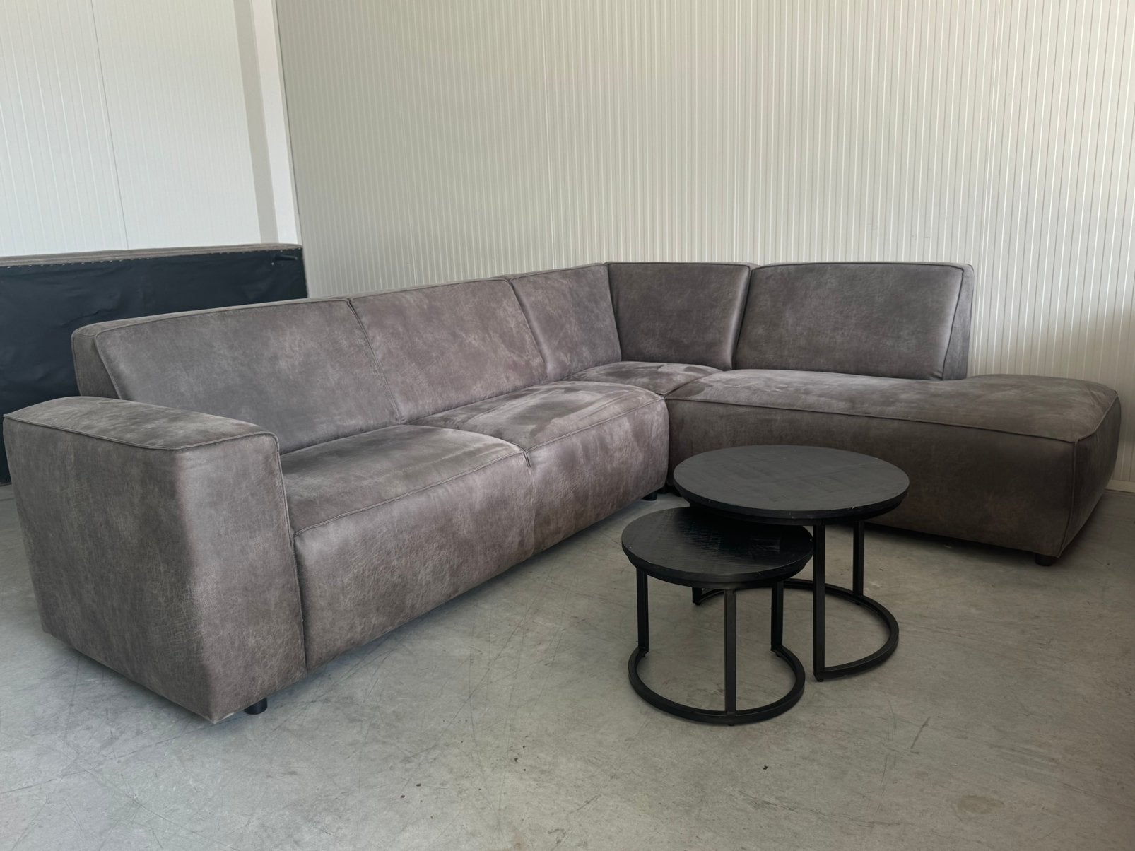 Hoekbank Eric Grijs, Huis en Inrichting, Banken | Bankstellen, Ophalen, 250 tot 300 cm, --, Hoekbank