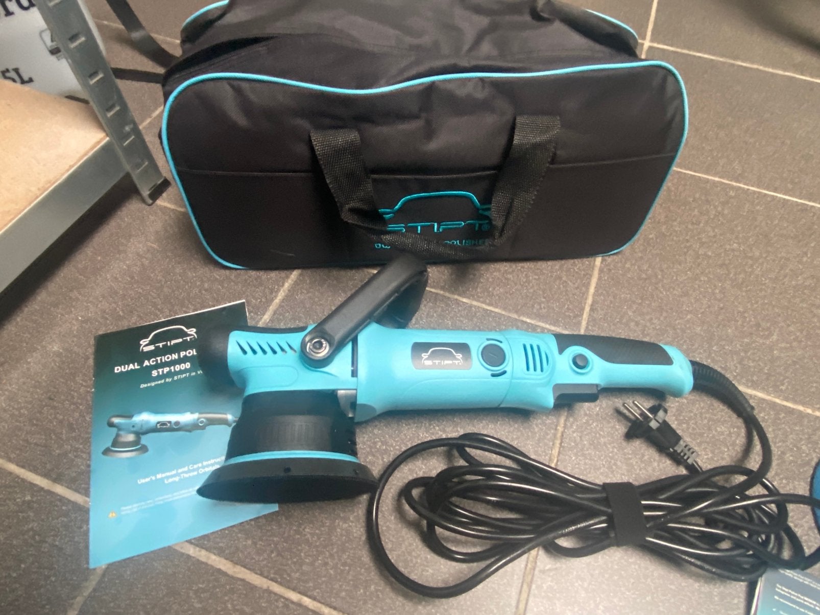 Stipt Dual Action polisher (complete set), Auto diversen, Autogereedschap, Zo goed als nieuw, Ophalen of Verzenden