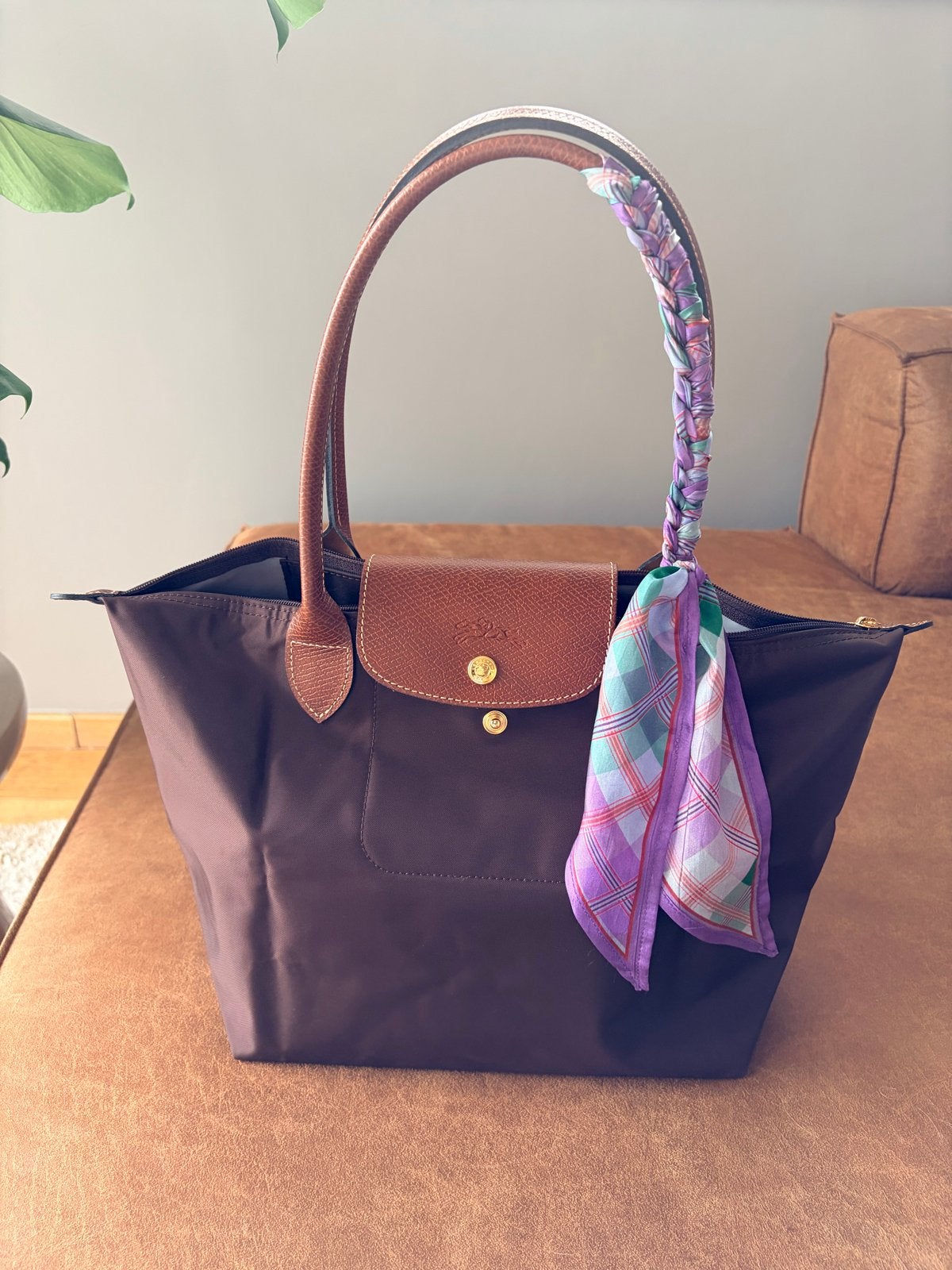 Longchamp Le Pliage Medium Shopper Chocolade Bruin NIEUW, Verzenden, Nieuw, Bruin, Shopper